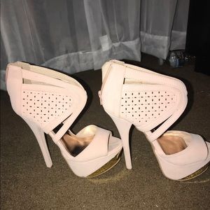Pair of pink heels